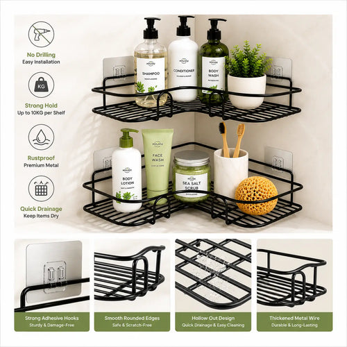 MyLivu™ - Corner Bathroom Organizer