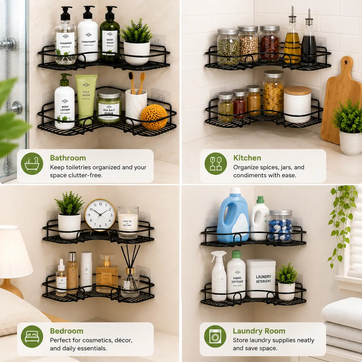 MyLivu™ - Corner Bathroom Organizer